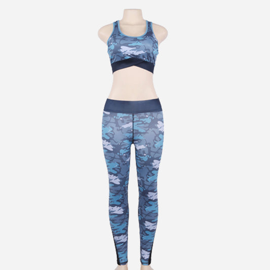 Camouflage Printed Yoga Suit